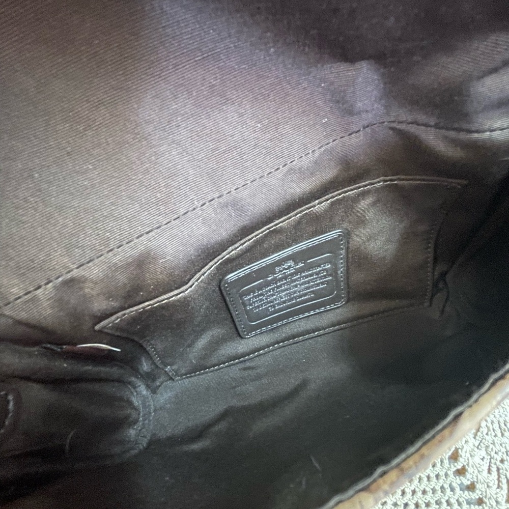 Coach Mini Ruby Python Embossed Crossbody Purse. - image 2